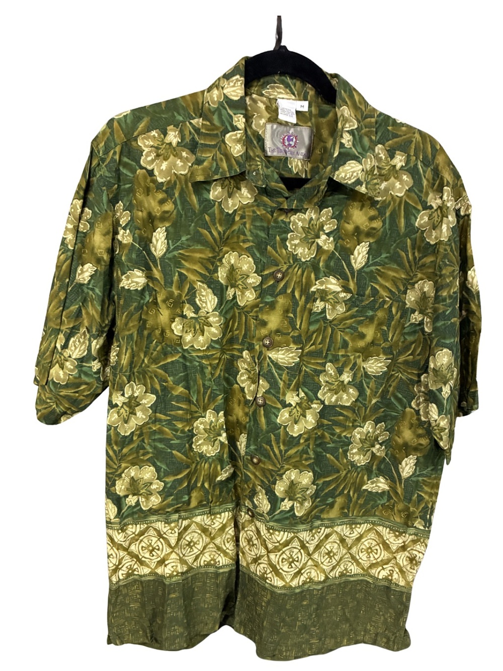 The Territory Ahead Green Camouflage Floral Shirt